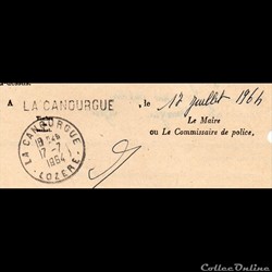 1964 - Cachets type A8 sur procuration