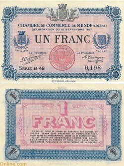 1 franc C.C.M. - Série B48