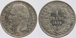 F-214 - Second Empire - 1 franc - 1858 A
