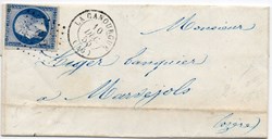 1855 - Cachet type 15 plus P.C. 602