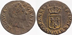 Dy 1700 - Louis XV - 1/2 sol - 1774, Metz