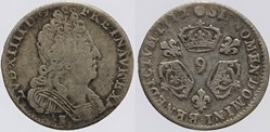 Dy 1571 - Louis XIV - 1/10 d'écu - 1712, Nantes