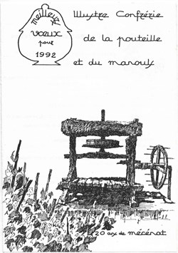 1992 - Vœux Confrérie de la Pouteille et du Manoul