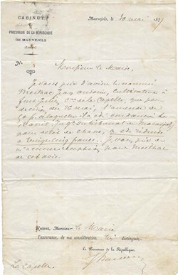 1877 - Réduction d'amende pour délit de chasse