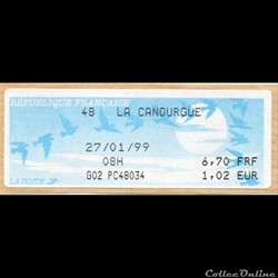 1999 - Vignette d'affranchissement