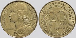 F-156 - Lagriffoul - 20 c. - 1993 coin bouché