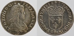 Dy 1472 - Louis XIV - 1/12 d'écu - 1659, Lyon