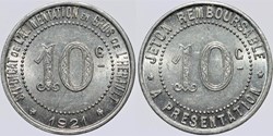 34 - Herault - S.A. - 10 centimes 1921