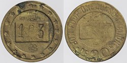Jeton à consommer - 20 centimes