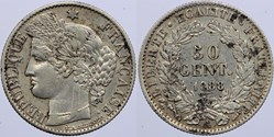 F-189 - Troisième République - Cérès - 50 c. - 1888 A