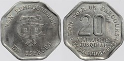 75 - Paris - T.C.R.P. - 20 centimes