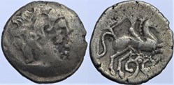 Pictons - Drachme au cavalier ailé