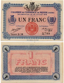 1 franc C.C.M. - Série D15