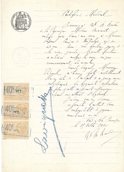 1925 - Certificat Médical