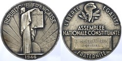 1946 - Médaille parlementaire, IIe Assemblée nationale constituante, Gilbert De Chambrun