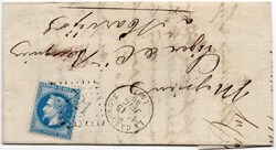 1869 - Cachet type 16 + G.C. 721
