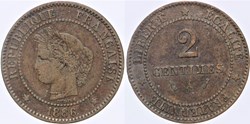 F-109 - Troisième République - Cérès - 2 c. - 1886 A