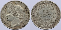 F-189 - Troisième République - Cérès - 50 c. - 1895 A