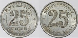 34 - St-Mathieu-de-Tréviers - 25 centimes