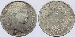 F-307 - Premier Empire - 5 francs, 1811 A
