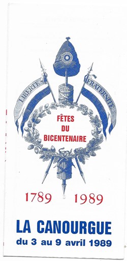 1989 - Dépliant Bicentenaire Révolution
