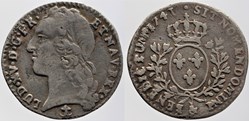 Dy 1683 - Louis XV - 1/10 d'ecu - 1741 Aix