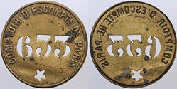 75 - Comptoir d'Escompte - Plaque de commissionnaire
