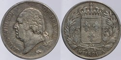 F-309 - Louis XVIII - 5 francs - 1821 Paris