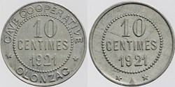 34 - Olonzac- 10 centimes