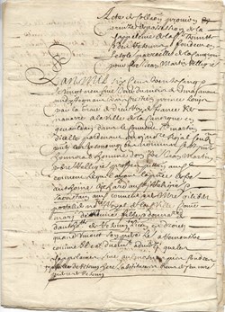 1635 - Concerne la chapelle de la trinité de l'église de la Canourgue