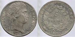 F-307 - Premier Empire - 5 francs, 1813 I
