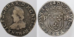 Dombes - Henri II - Teston, 1606