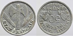 F-195 - Bazor - 50 c. - 1942 médaille