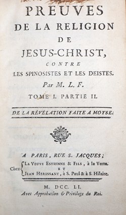 1751 - Preuve de la religion ... T. II