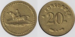 Jeton à consommer - 20 centimes