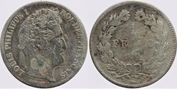 F-210 - Louis Philippe I - 1 franc - 1846 W