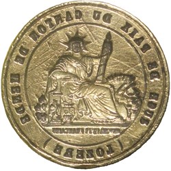1900 (vers) - Sceau du Juge de Paix du canton de Mende