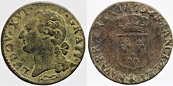 Dy 1715 - Louis XVI - 1/2 sol - 1779, Aix