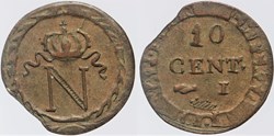 F-130 - Premier Empire - 10 centimes - 180- I faux d'époque