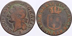 Dy 1715 - Louis XVI - 1/2 sol - 1781, Paris