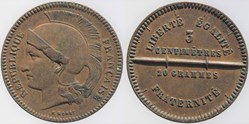 1848 - Seconde République - 10 c., concours de Rogat