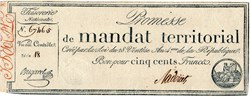 Mandat territorial de 500 francs - 28 ventôse AN IV
