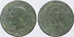 F-133 - Second Empire - 10 centimes - 1857 B