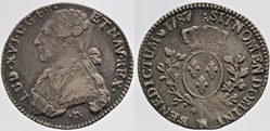 Dy 1710 - Louis XVI - 1/5 d'écu - 1787, Montpellier