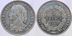 1848 - Seconde République - 5 frs., concours de Magniadas