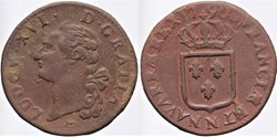 R-03 - Louis XVI - Sol - 1790, Montpellier
