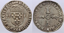 Dy 1224 - Henri IV - Quart d'écu - 1604, Aix