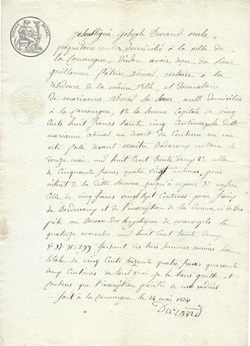 1834 - Reçu