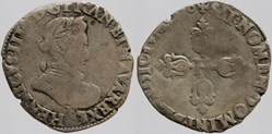 Dy 1212a - Henri IV - Demi franc - 1598, Angers