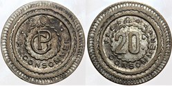 Jeton à consommer - 20 centimes
